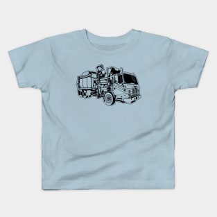 Side Loader Garbage Truck Kids T-Shirt